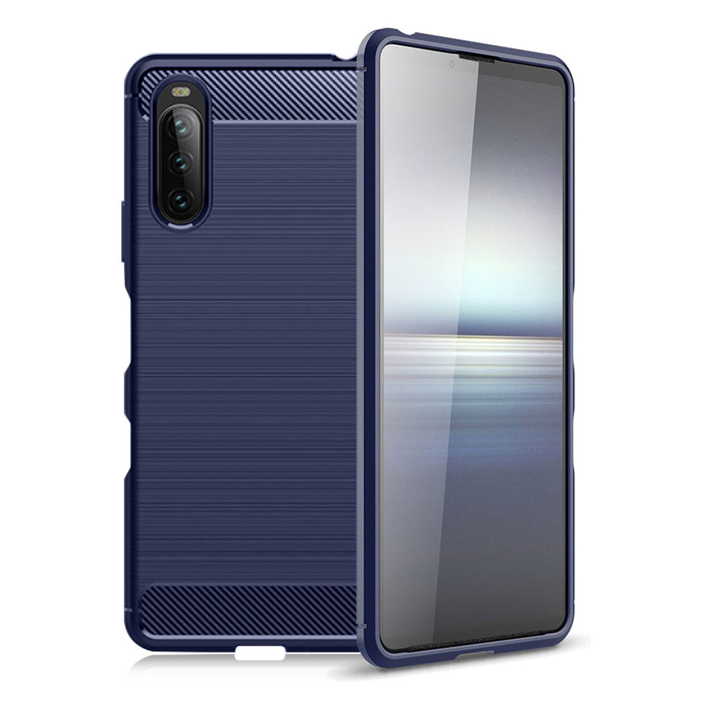 Étui Carbon Flex - Sony Xperia 10 III - Bleu