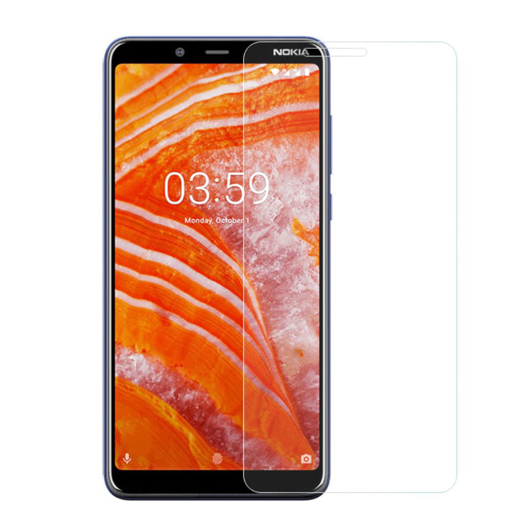 Protection d'écran en verre trempé Nokia 3.1 Plus arc edge