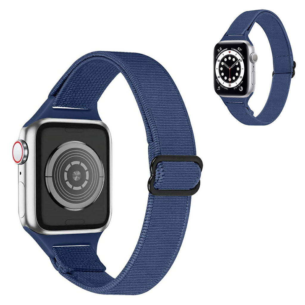 Bracelet de montre Apple Watch 40mm en nylon - Bleu nuit