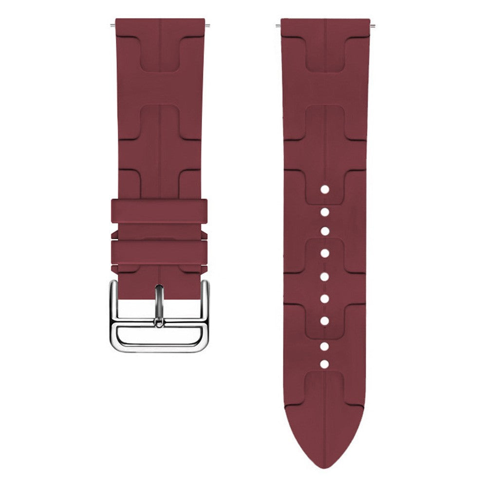 Huawei Watch GT 4 / GT 3 / GT 2 46mm Water Resistant Strap 22mm Liquid Flexible Watch Band - Wine Red