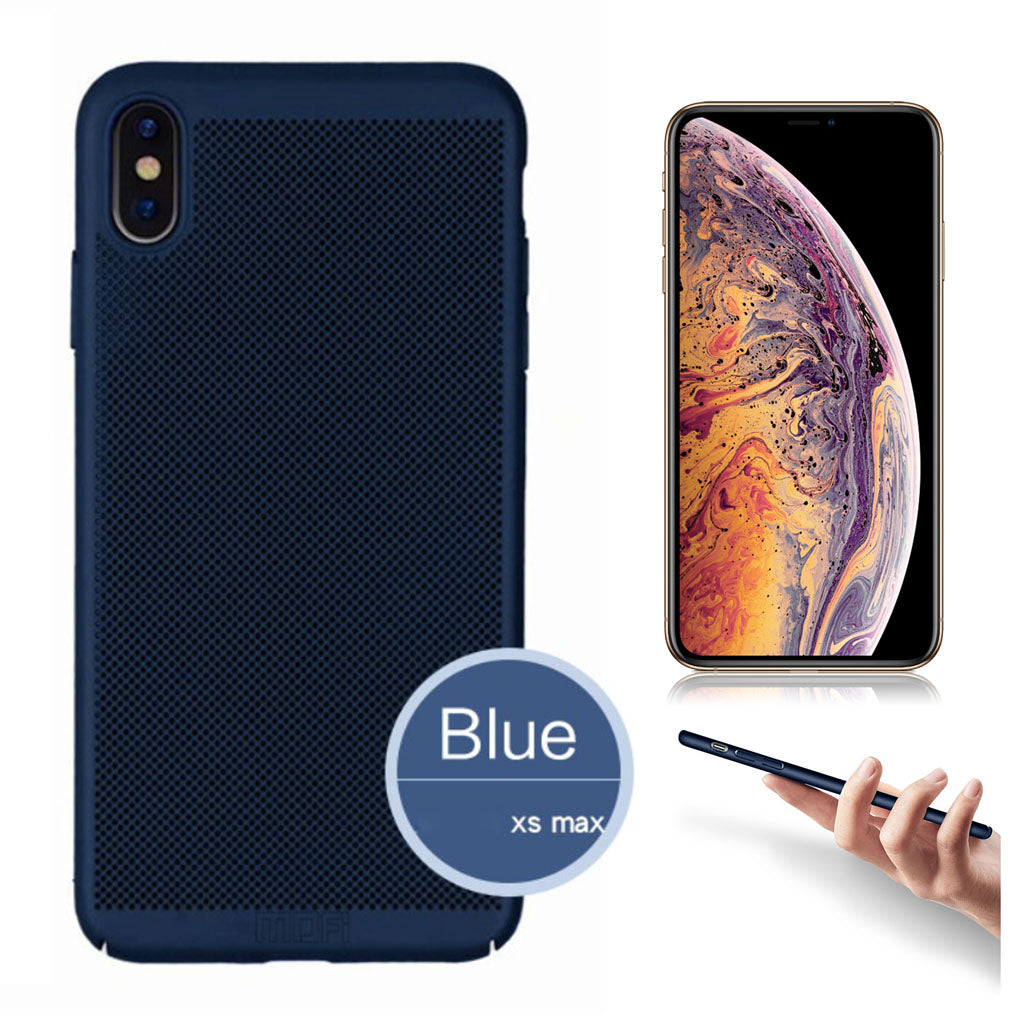 Coque de dissipation thermique MOFI iPhone Xs Max - Bleu