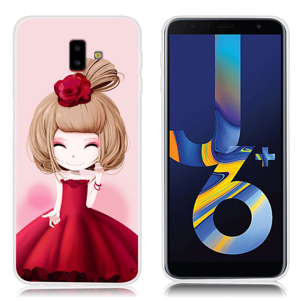 Étui Samsung Galaxy J6 Plus (2018) avec impression de motifs - Fille mignonne