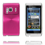 Aluminium Shield Transparent Kant (Gull) Nokia N8 Deksel