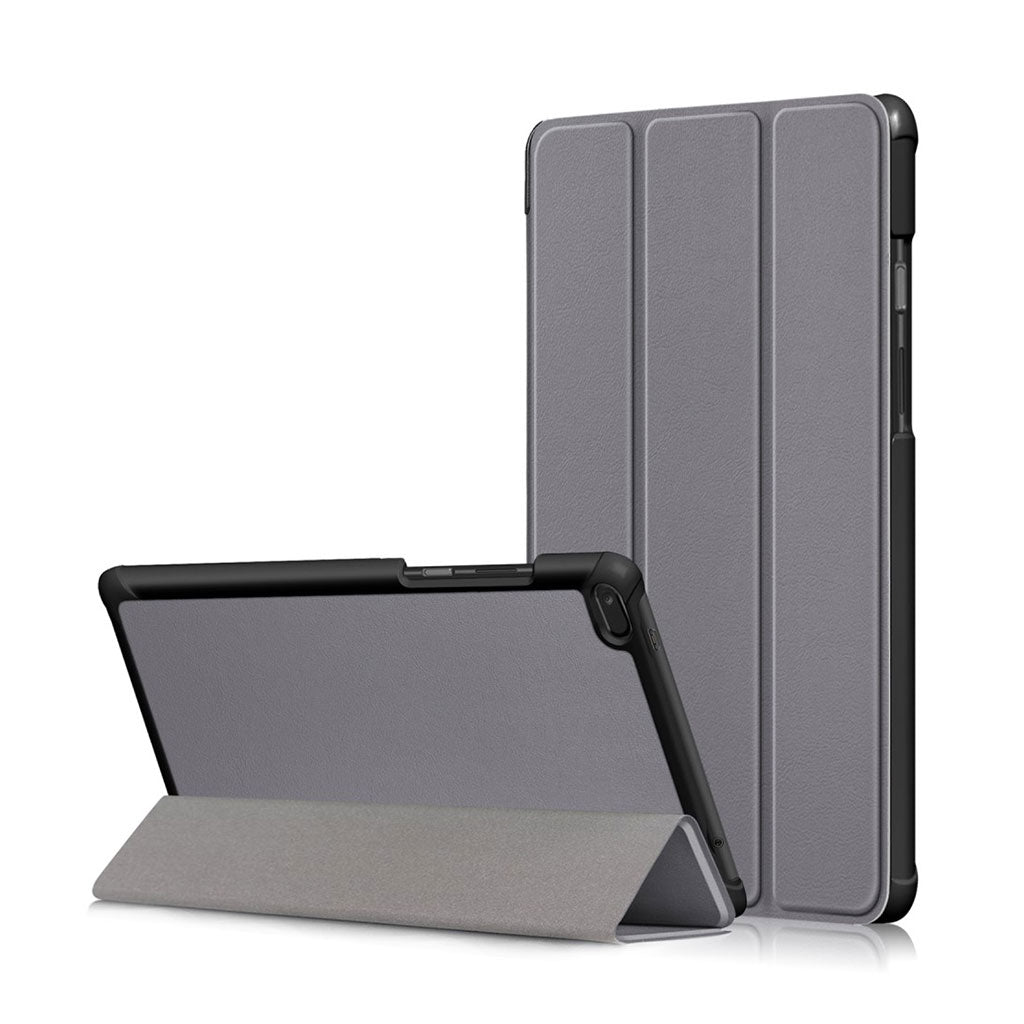 Lenovo Tab E8 étui triplé en cuir - Gris