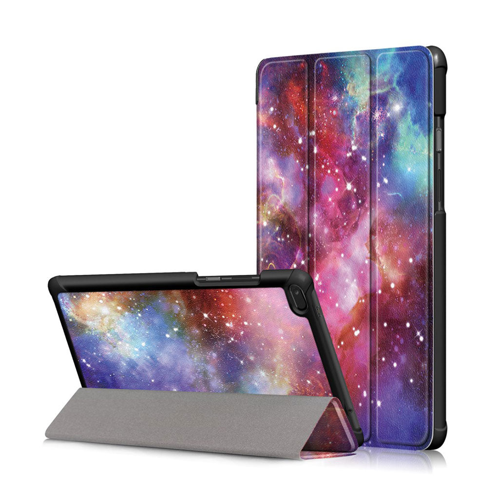 Lenovo Tab E8 patterned leather flip case - Galaxy