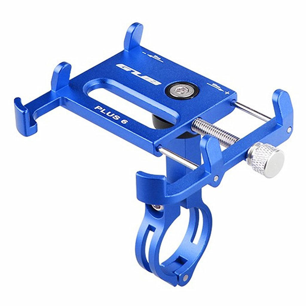 Support de téléphone pour vélo GUB PLUS 6 en aluminium - Bleu