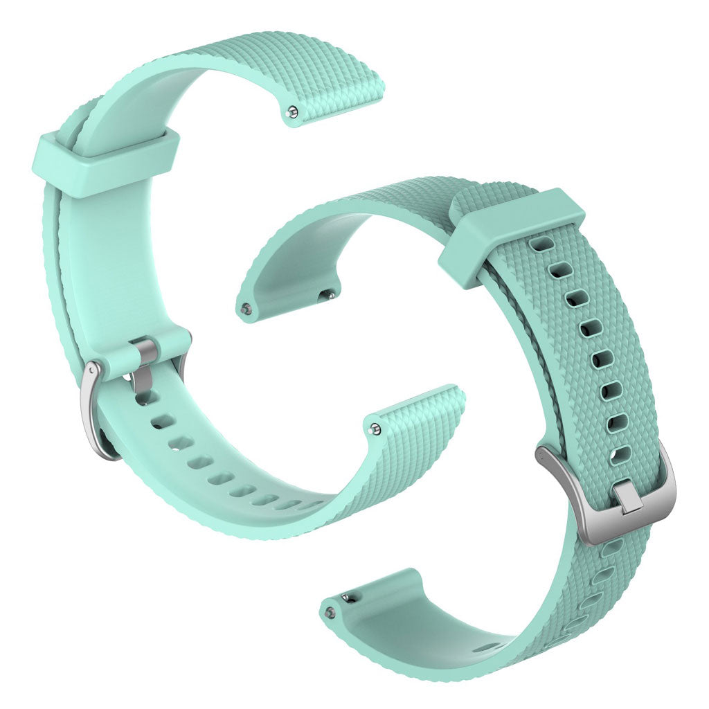 Universal textured silicone watch band - Teal Blue / Size: L