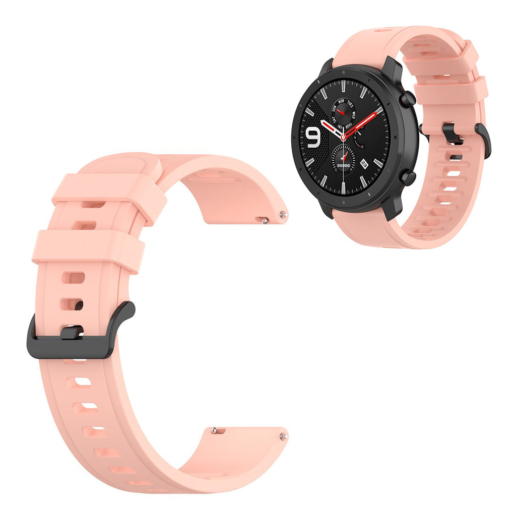 Universal simple design silicone watch band - Light Pink / Size: L