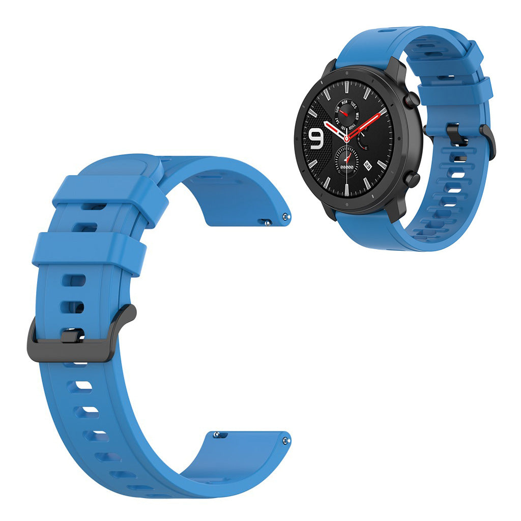 Universal simple design silicone watch band - Sky Blue / Size: L