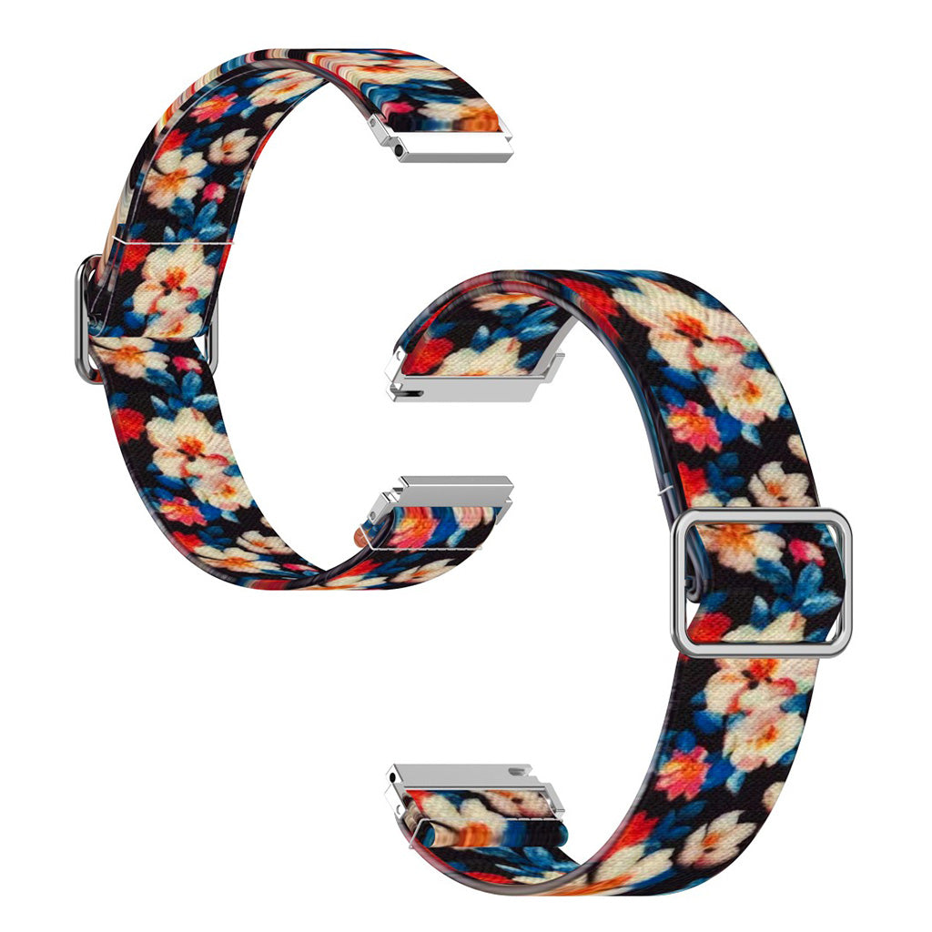 22mm Universal cool pattern watch band - Elegant Flower Patterns