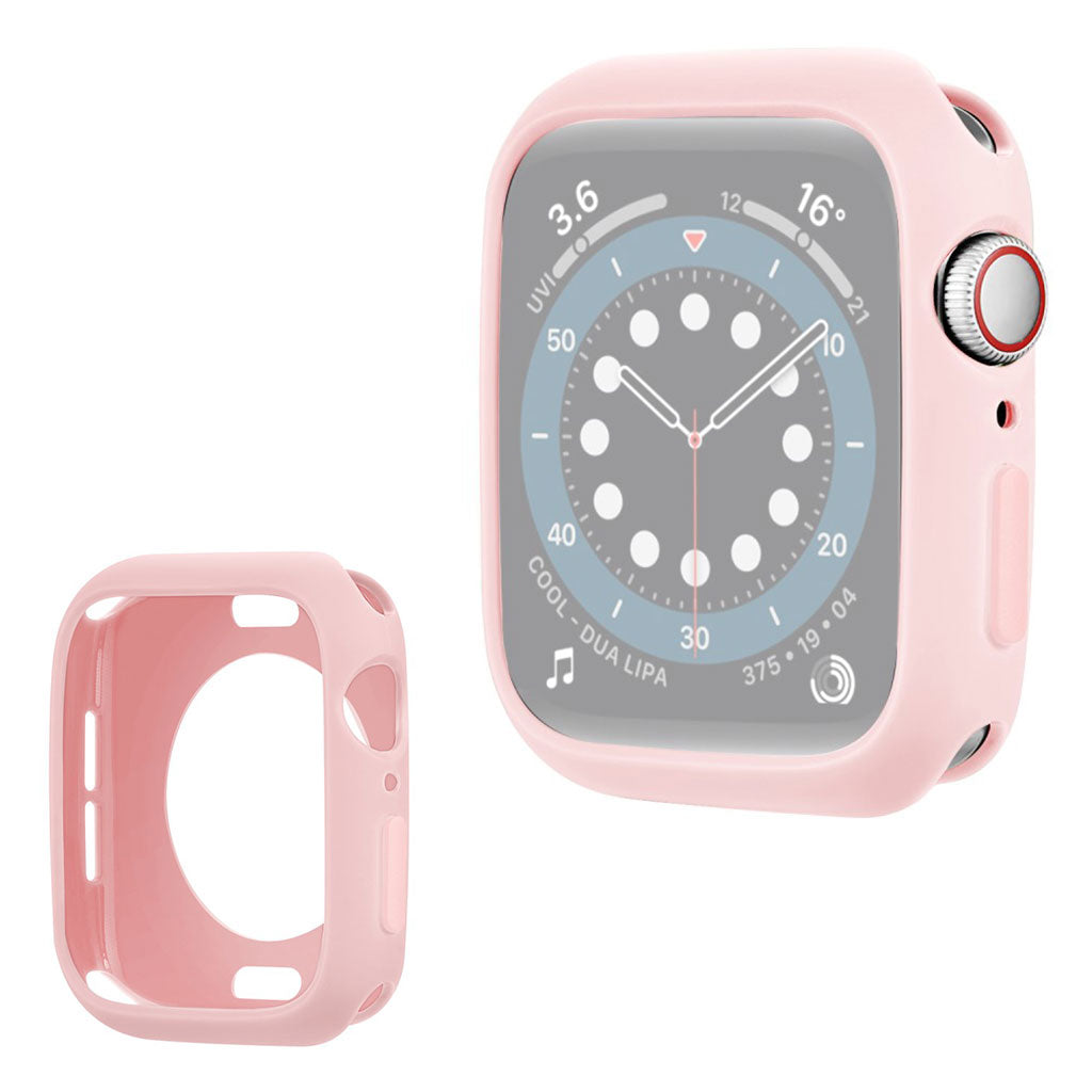 Apple Watch Series 3/2/1 38mm cadre en silicone couleur bonbon - Tout Rose