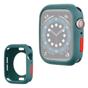 Apple Watch Series 3/2/1 38mm cadre en silicone couleur bonbon - Vert / Rouge