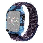 Apple Watch Series 6 / 5 44mm bracelet de montre en nylon à motif unique - Indigo