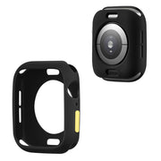 Apple Watch Series 6 / 5 44mm cadre en silicone couleur bonbon - Noir / Jaune