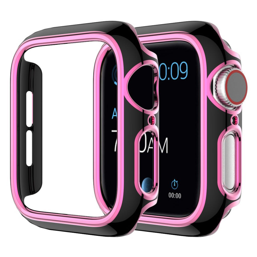 Apple Watch Series 6 / 5 44mm housse d'ornement de couleur - Noir / Rose