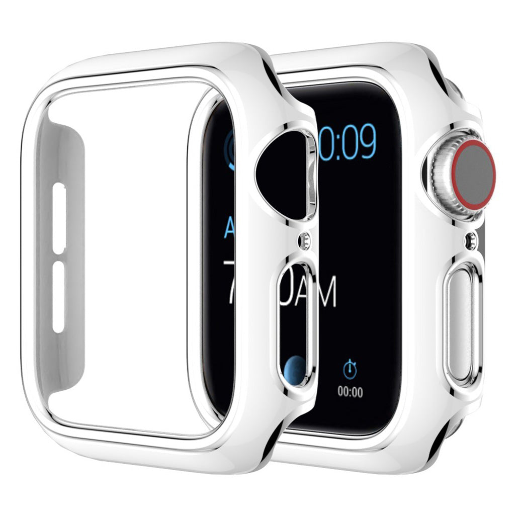 Apple Watch Series 6 / 5 44mm housse d'ornement de couleur - Blanc / Argent
