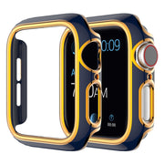 Apple Watch Series 6 / 5 44mm housse d'ornement de couleur - Bleu / Or Rose
