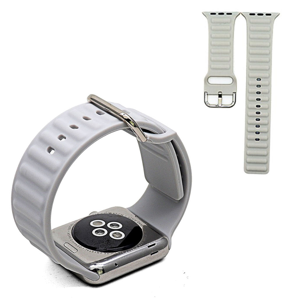 Bracelet en silicone 40 mm pour Apple Watch Series 6 / 5 - Gris