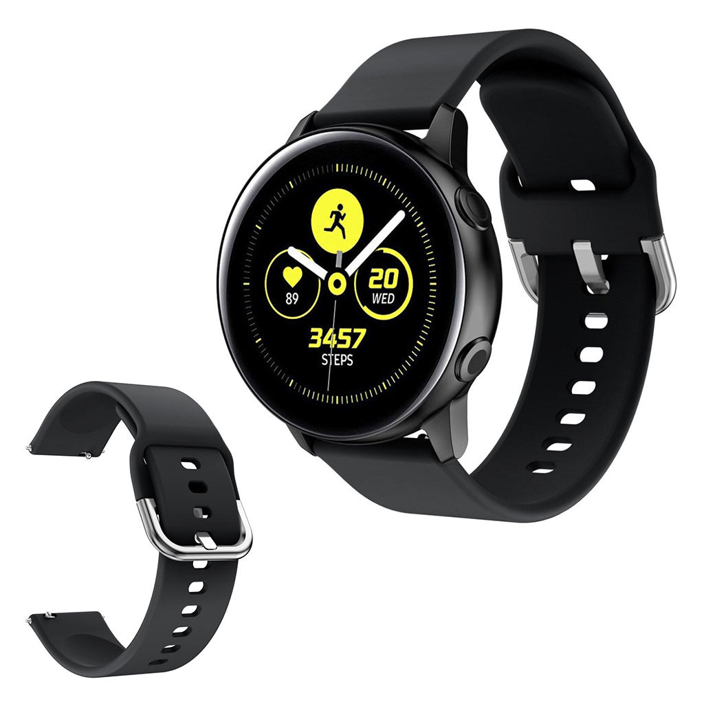 Samsung Galaxy Watch Active 2 - 40mm silicone watch band - Black