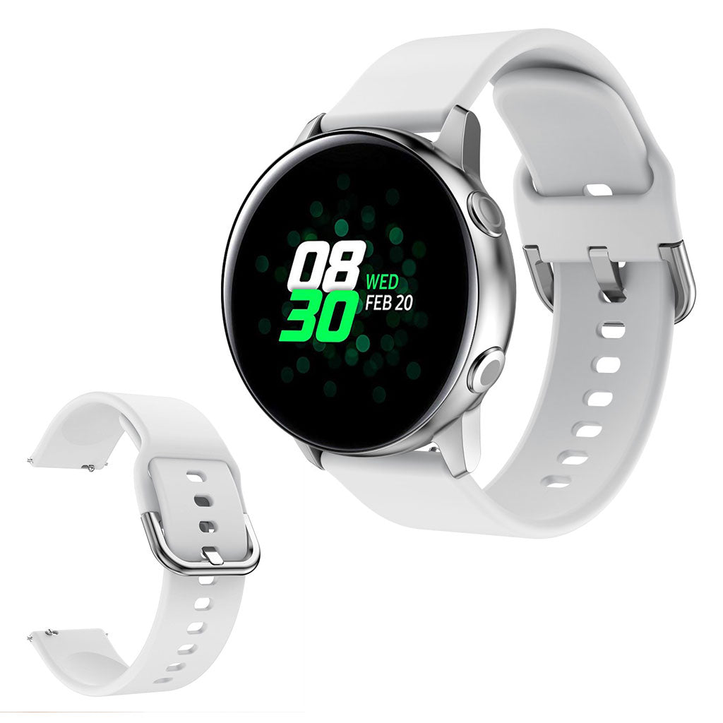 Samsung Galaxy Watch Active 2 - 40mm silicone watch band - White