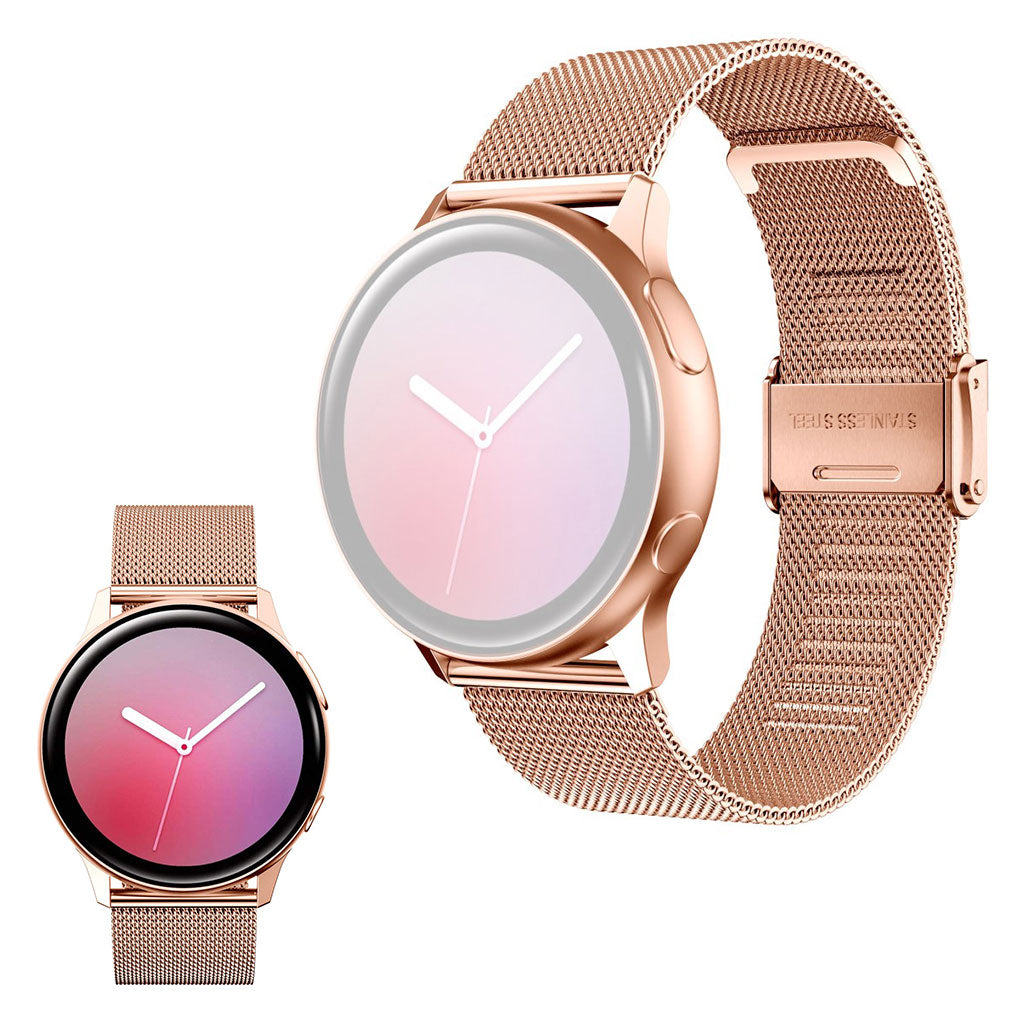 Stainless steel watch band for Samsung Galaxy Watch Active 2 - 44mm / Watch Active - Rose Gold