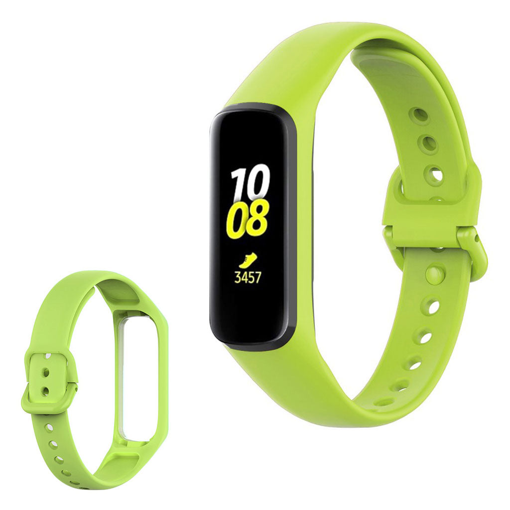 Samsung Galaxy Fit 2 simple silicone watch band - Light Green