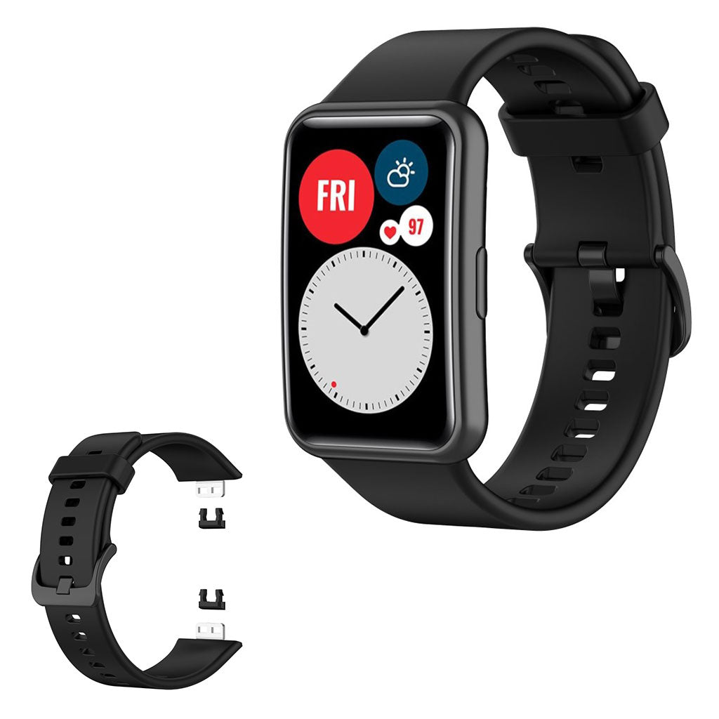 Bracelet en silicone Huawei Watch Fit - Noir