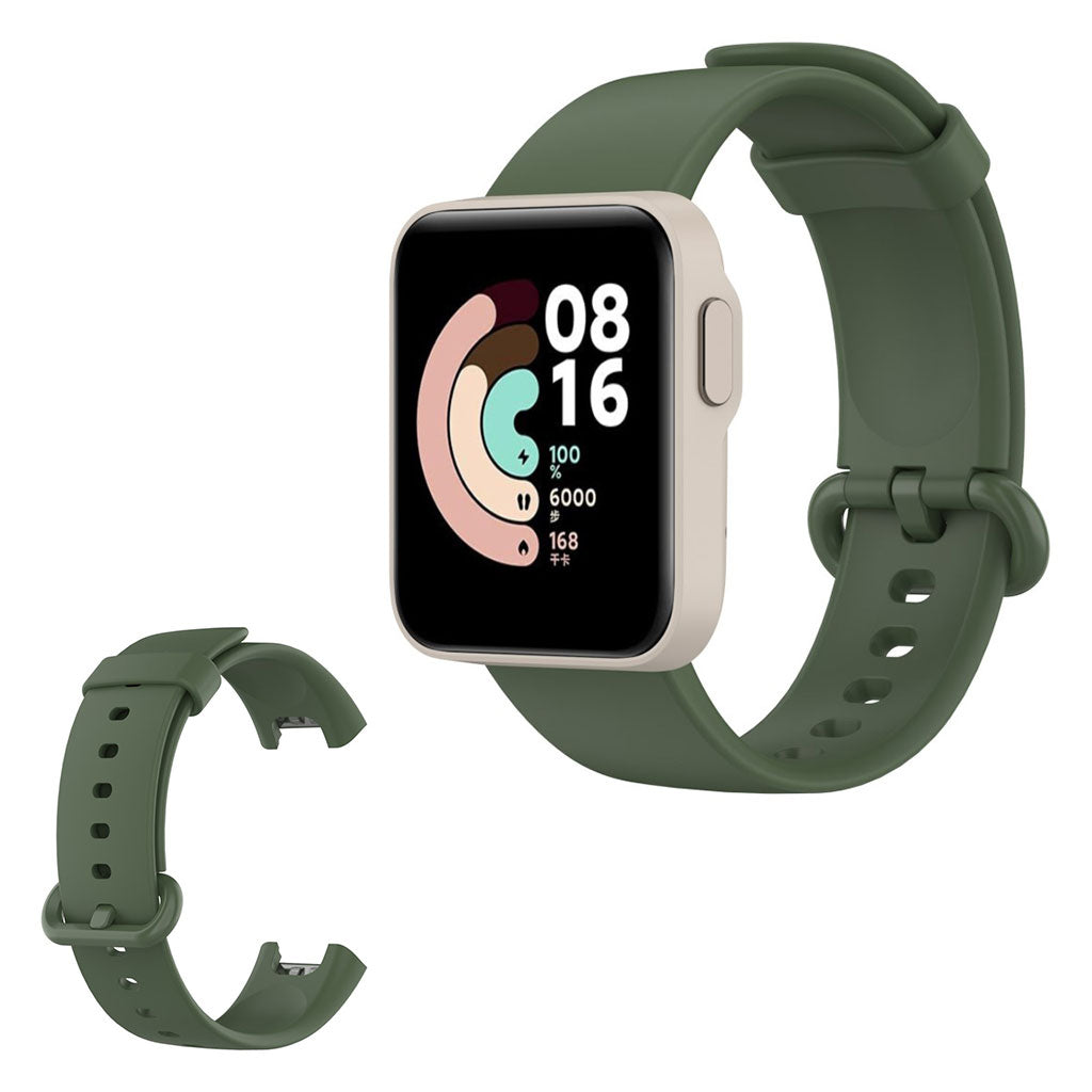 Xiaomi Mi Watch Lite simple silicone watch band - Army Green