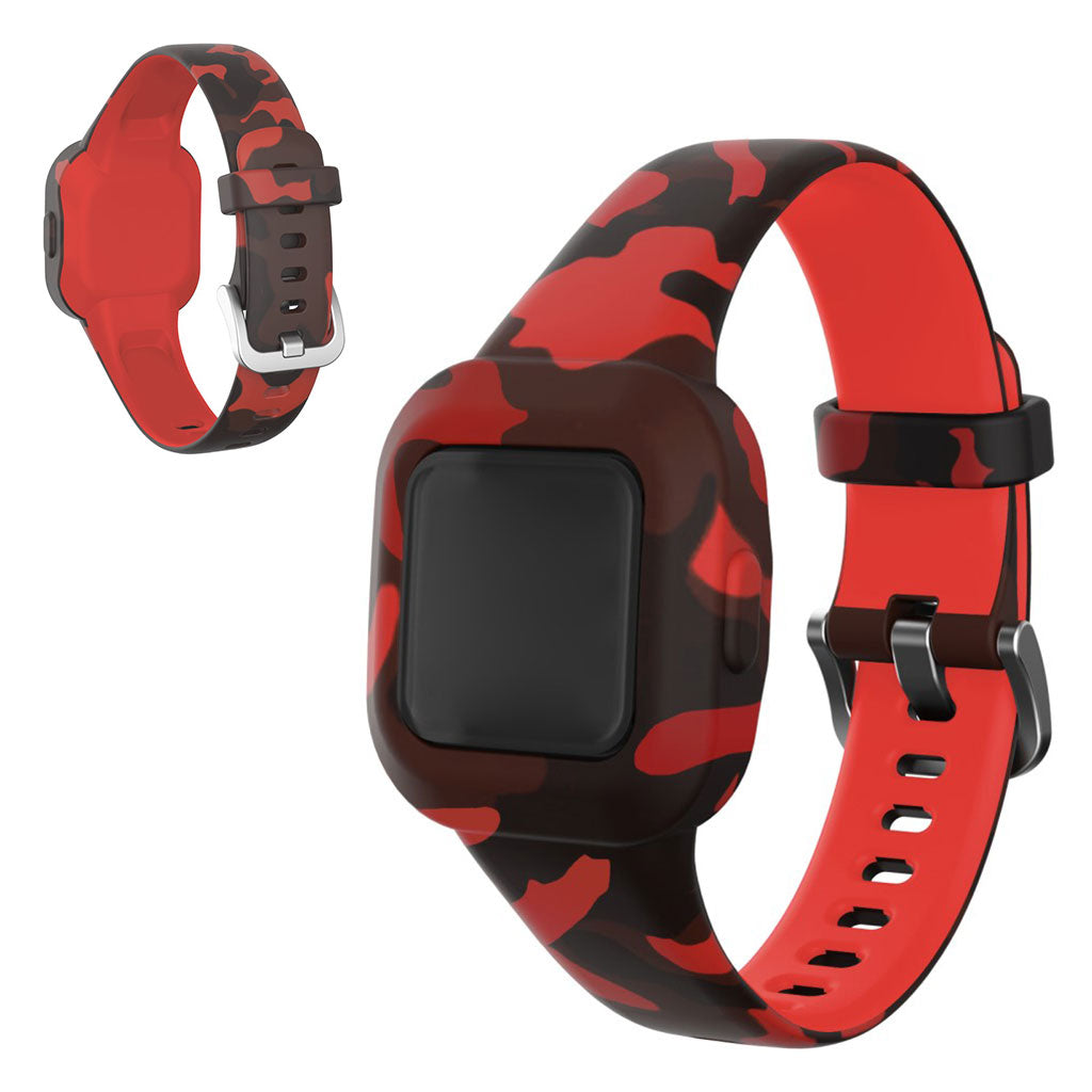 Garmin Vivofit Jr 3 motif en bracelet de montre en silicone - rouge camouflage.