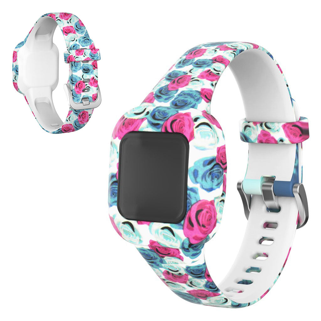 Garmin Vivofit Jr 3 bracelet de montre en silicone à motifs - Fleur