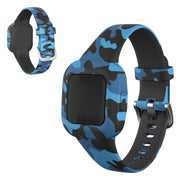 Garmin Vivofit Jr 3 modèle de bracelet en silicone - Bleu Camouflage