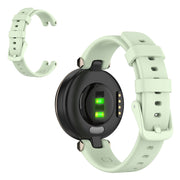 Bracelet de montre en silicone de couleur unie pour Garmin Lily - Vert