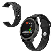Garmin Forerunner 245 Music bracelet de montre en silicone bicolore - Noir / Gris Foncé
