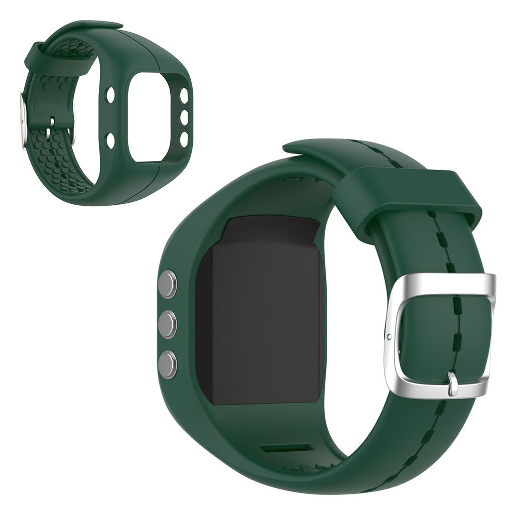 Polar A300 silicone watch band - Dark Green