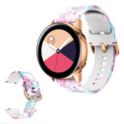 Bracelet de montre en silicone à motif pittoresque pour Amazfit et Samsung watch - Butterfly
