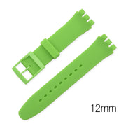 Bracelet de montre simple en silicone de 12 mm - Vert