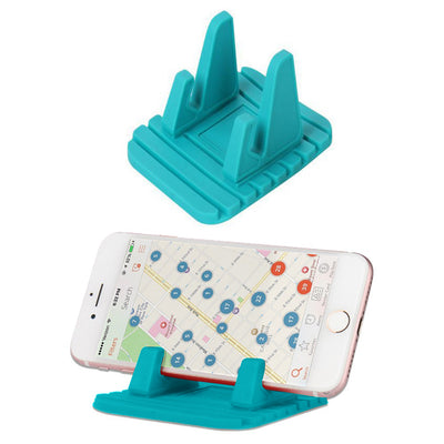 Support universel en silicone pour téléphone de voiture - Bleu