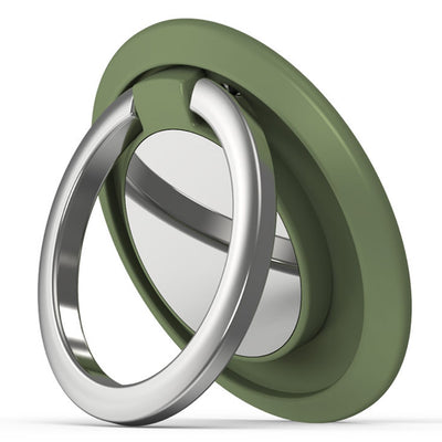 Porte-anneau de téléphone rotatif magnétique universel - Vert Avocat
