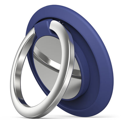 Support magnétique universel rotatif pour anneau de téléphone - Bleu